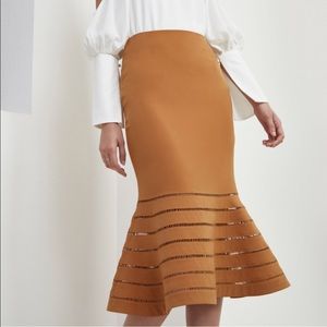 C/MEO collective midi peplum skirt, medium